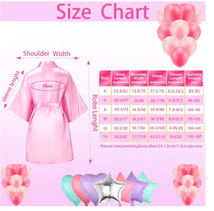 6-15Pcs Multicolors Spa Robes for Girls Spa Birthday Kimono for Girls Soft Silk Satin Slumber Sleepover Pyjama Party Supplies image 6