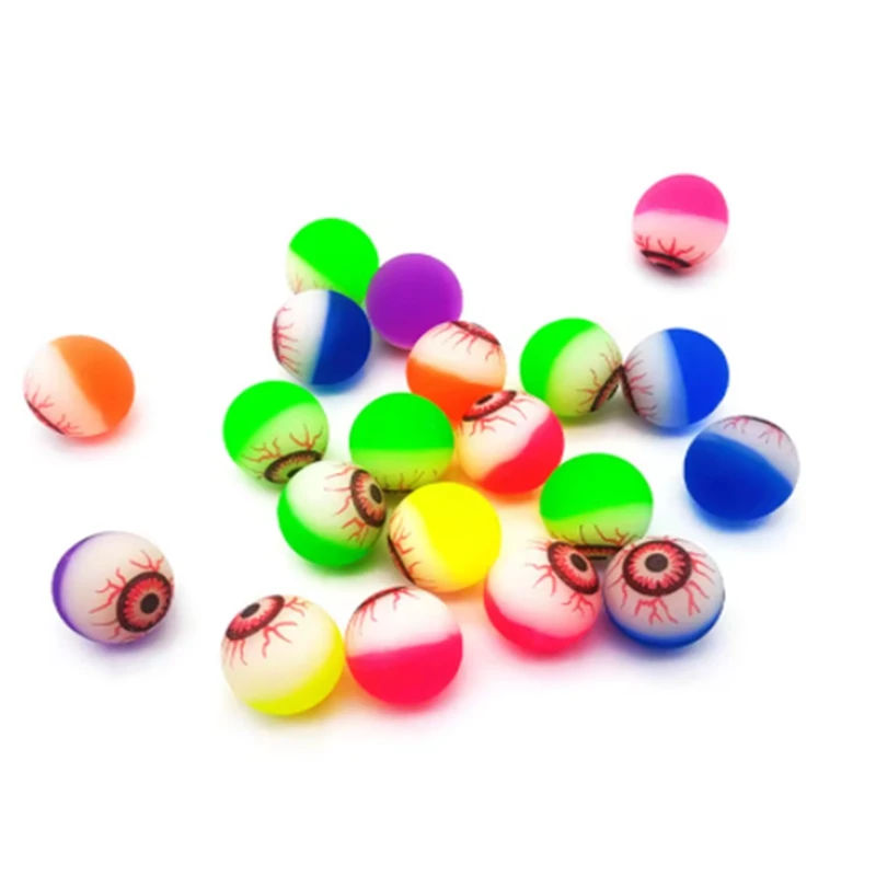 ﻿ 10/20PC Eye Ball Glowing Bouncy Eyeball Horror Scary Halloween Party Favor Giveaways Carnival Haunted Decoration Children Gift