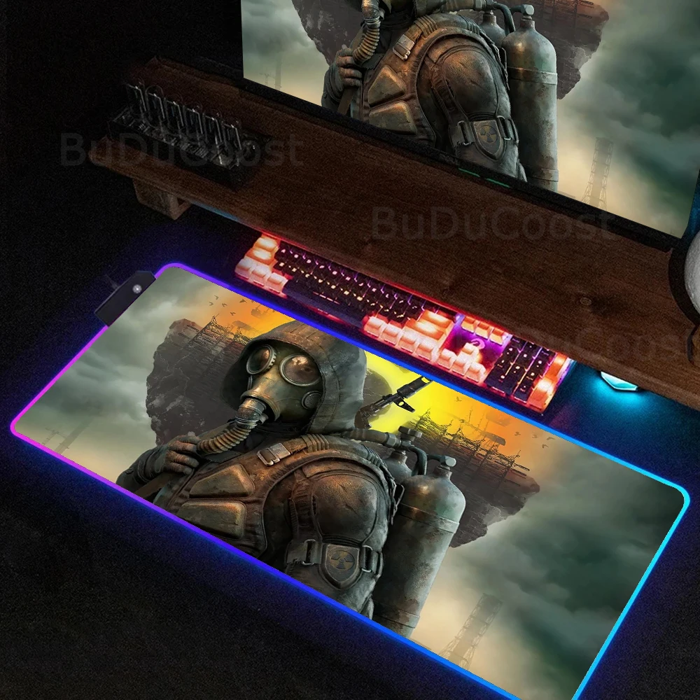 Many people like it Stalker 2 Mouse Pad HD definition printing mouse pad RGB backlight computer Large game accessories mouse pad