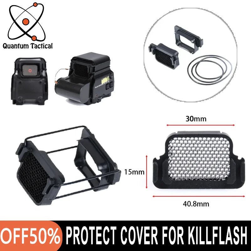 

Wadsn Killflash Kill Flash Protective Cover for Holographic Red Dot Sights 551 552 553 558 512 552 XPS2 EXPS2 XPS3 EXPS3