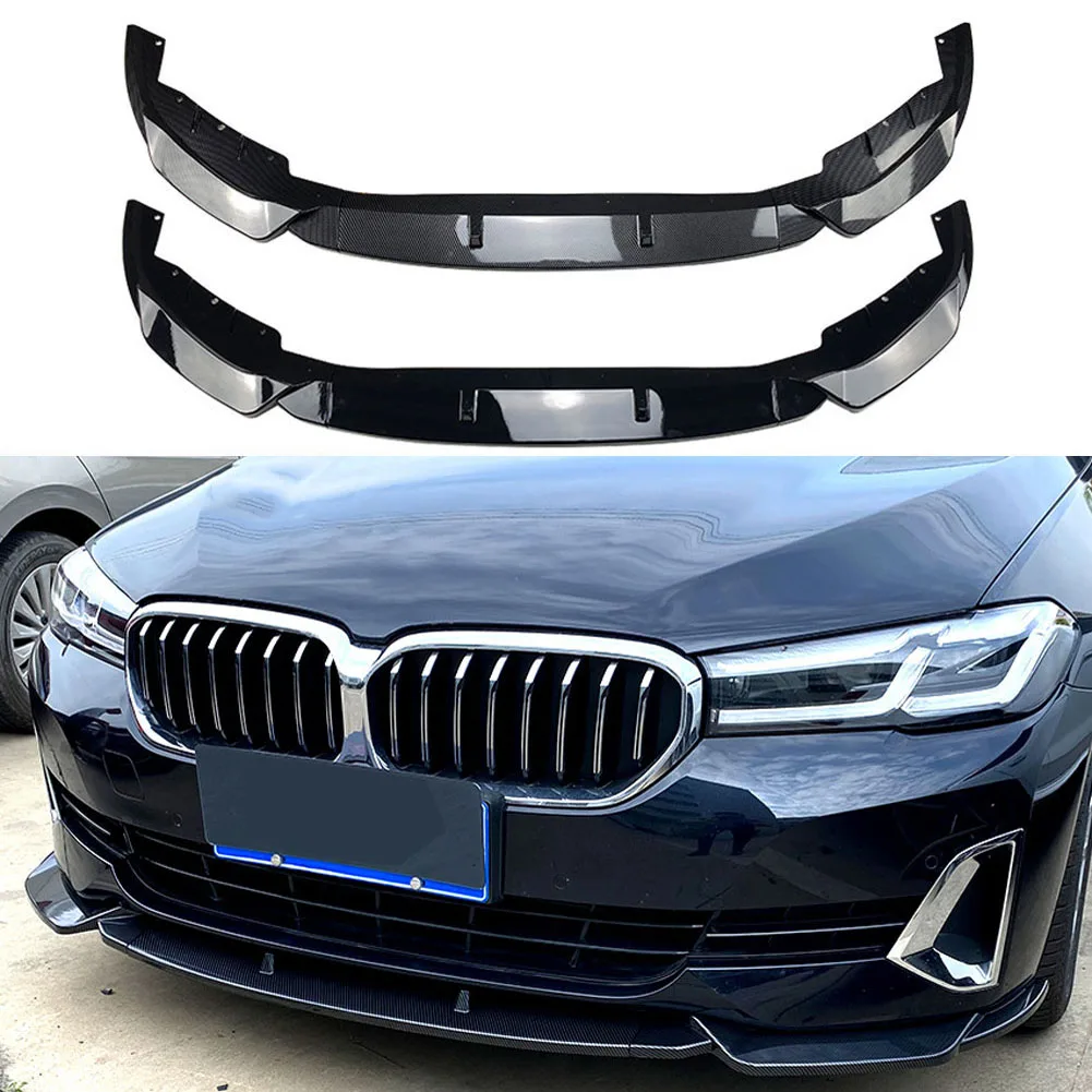 

Car 3 Stage Front Lip Spoiler Splitter For BMW 5 Series G30 G31 2021+ 520i 525i 530i