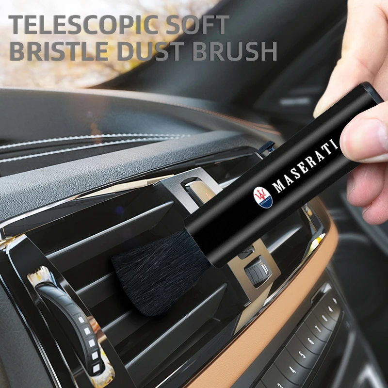 

Soft Brush Car Air Outlet Retractable for Maserati Levante Ghibli Granturismo Quattroporte Gran Cabrio Gransport MC20 MC12 GTS
