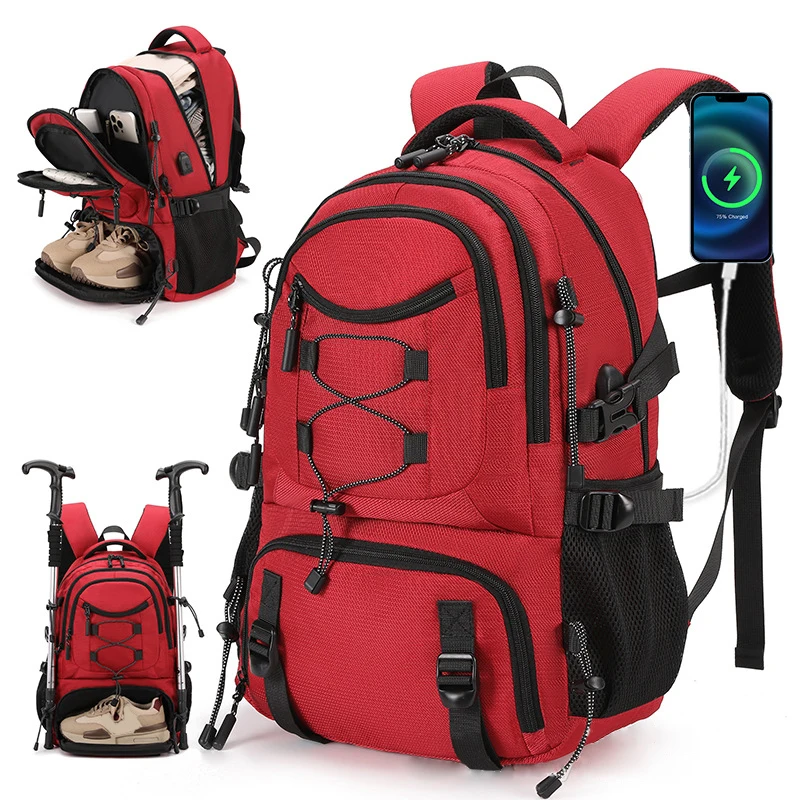

Simple Commuting Leisure Large Capacity Hiking European and American Outdoor Luggage Bags Backpacks for Men