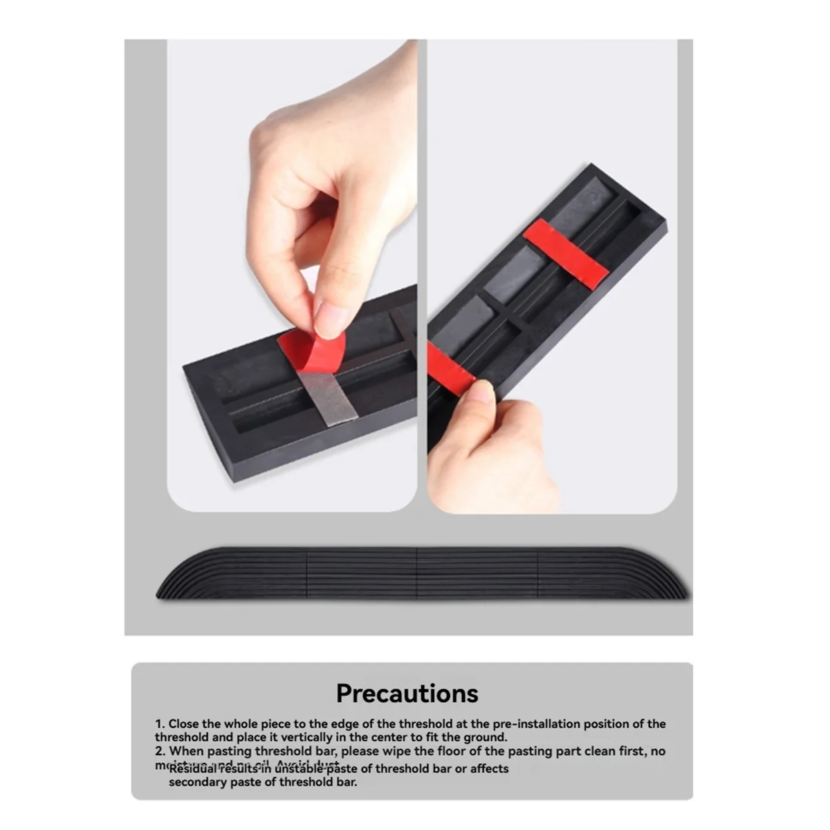 حصيرة تسلق منحدر الخطوة A20M تدعم عتبة 1.5-1.9 سم المطبقة على معظم الروبوتات الكاسحة في السوق باللون الأسود