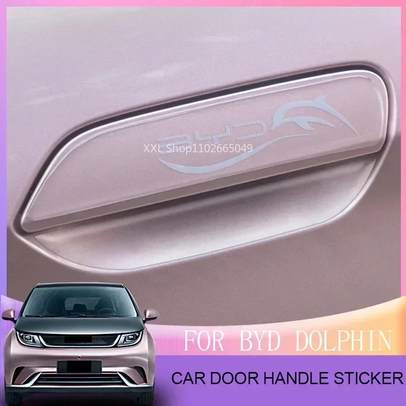 Car Door Bowl Handle Anti Scratch Film Bumper Protector Sticker For BYD Dolphin Transparent Sticker Anti-Collision Protection