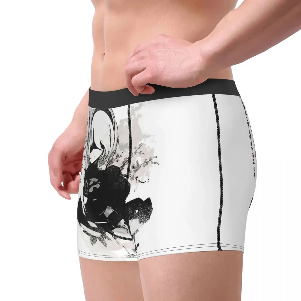 Japan Ink Nier Automata Heitai Girl Game Underpants Homme Panties Man Underwear Comfortable Shorts Boxer Briefs