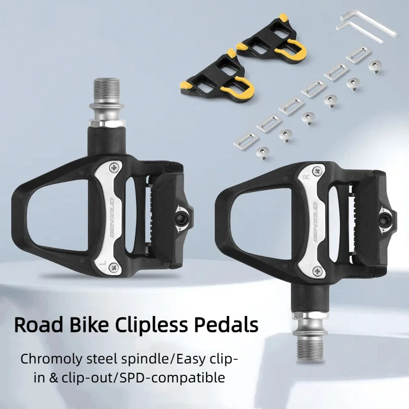 

For SPD Bicycle Pedals DU Bearing Bike Clipless Pedals Ultralight Bicycle Self-locking Pedal For Road Bike MTB