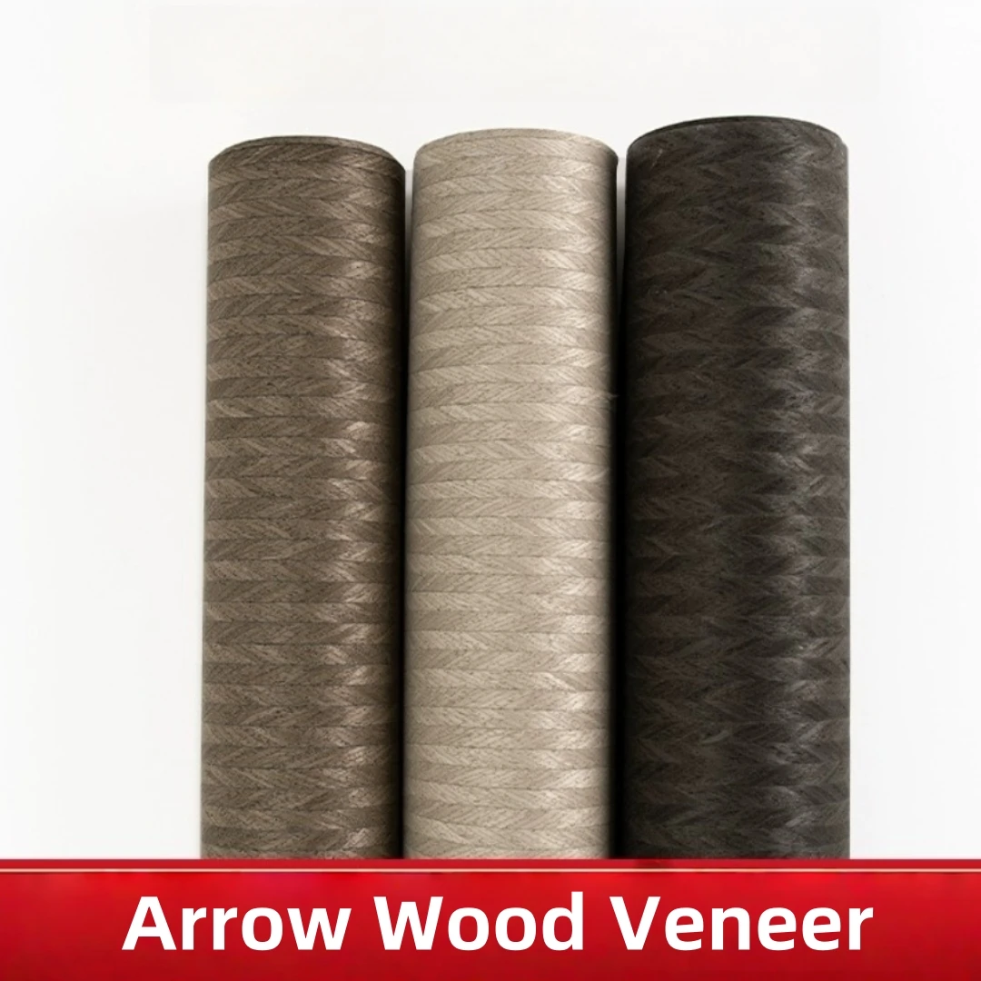 

58x250cm Arrow Style Wood Veneer for Furniture Design, Interior Renovation, Decorative Wall Panels and Surface Projects