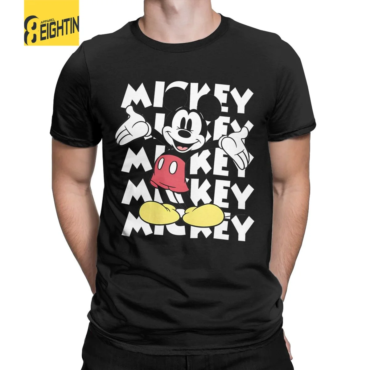 Men T-Shirts Public Domain Mickey Mouse Cartoon Humorous Cotton Tees Short Sleeve T Shirts O Neck Clothing New Arrival