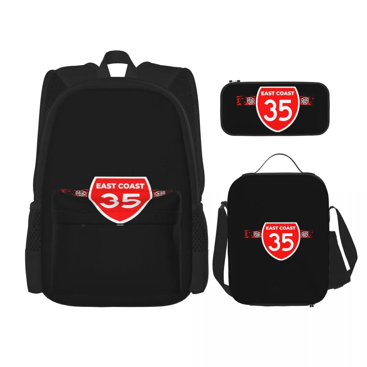 

Highway East Coast New Zealand Maori Pattern Backpacks Children School Bags Kids Rucksack Lunch Bag Pen Bag Three-Piece Set