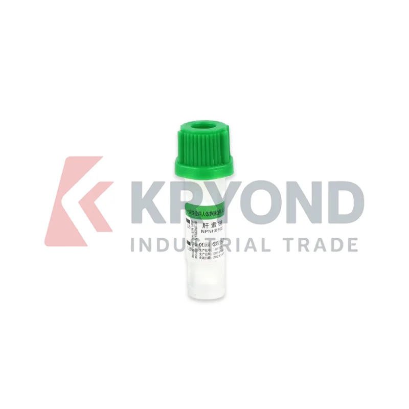 Heparin Sodium Micro Collection Tube 0.5mL Laboratory Sample Consumable Research Equipment Application Use Series Model Set Pack