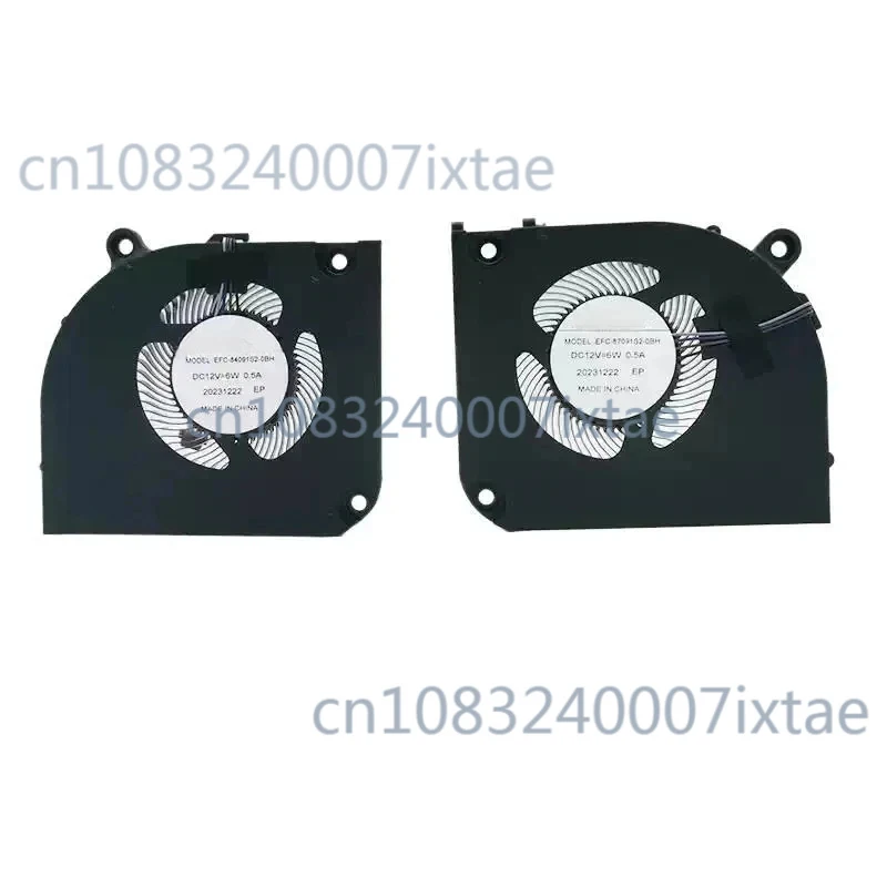 

New Original Laptop CPU GPU Cooling Fan For CLEVO X370SNW-G WINMA MODEL EFC-87091S20HB EFC-84091S2-0BH 20302D6422P29425/6 12V 6W