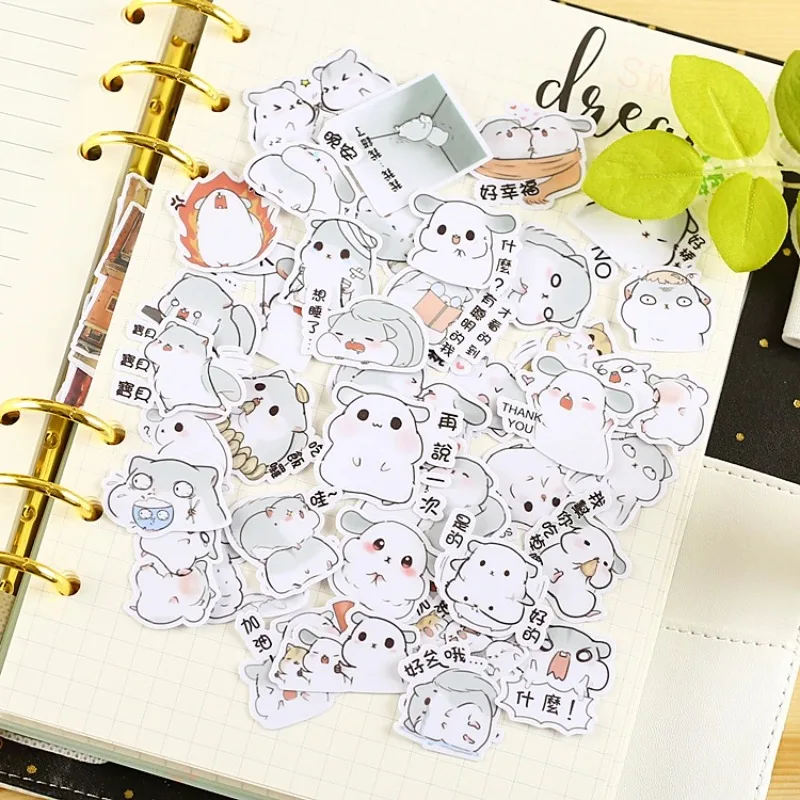40pcs Creative Cute Kawaii Self-made Hamster 3 Animal Scrapbooking Stickers /decorative Sticker /DIY Craft Photo Albums