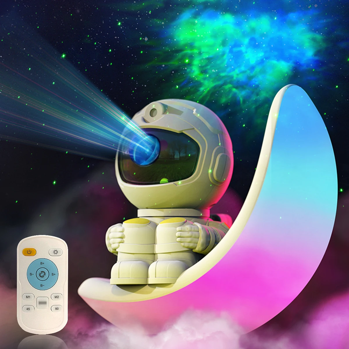 Astronaut Galaxy Projector Moon Night Light Star Ceiling Projector Galaxy Light with Timer and Remote Starry Nebula LED Lamp