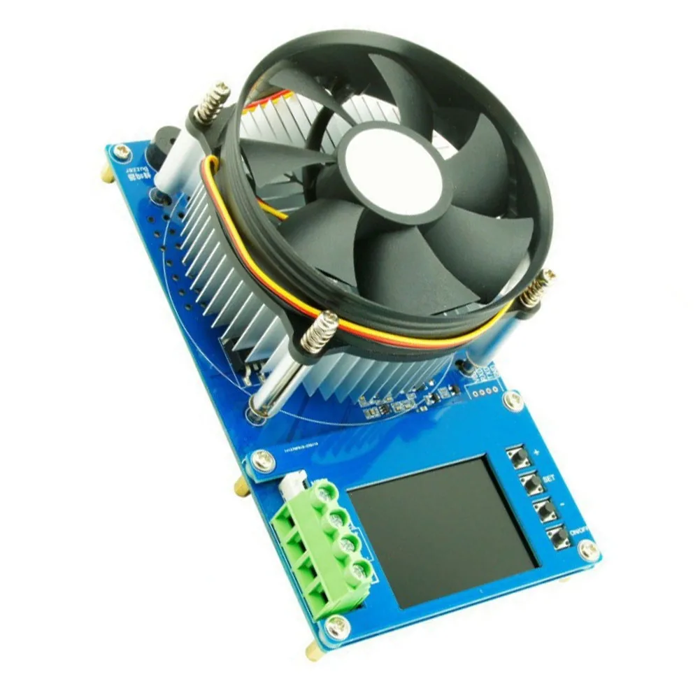 1Set 150W 2.4inch Color Screen DC CNC Electronic Load 20A 4-wire Battery Capacity Tester For Electrical Tool With Power Adapter