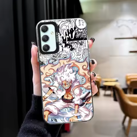 Plating Case for Samsung Galaxy S24 S23 S25 Ultra S22 S21 Plus FE A56 A36 A26 5G A16 A06 4G Note 20 O-Ones P-Pieces Anime Cover