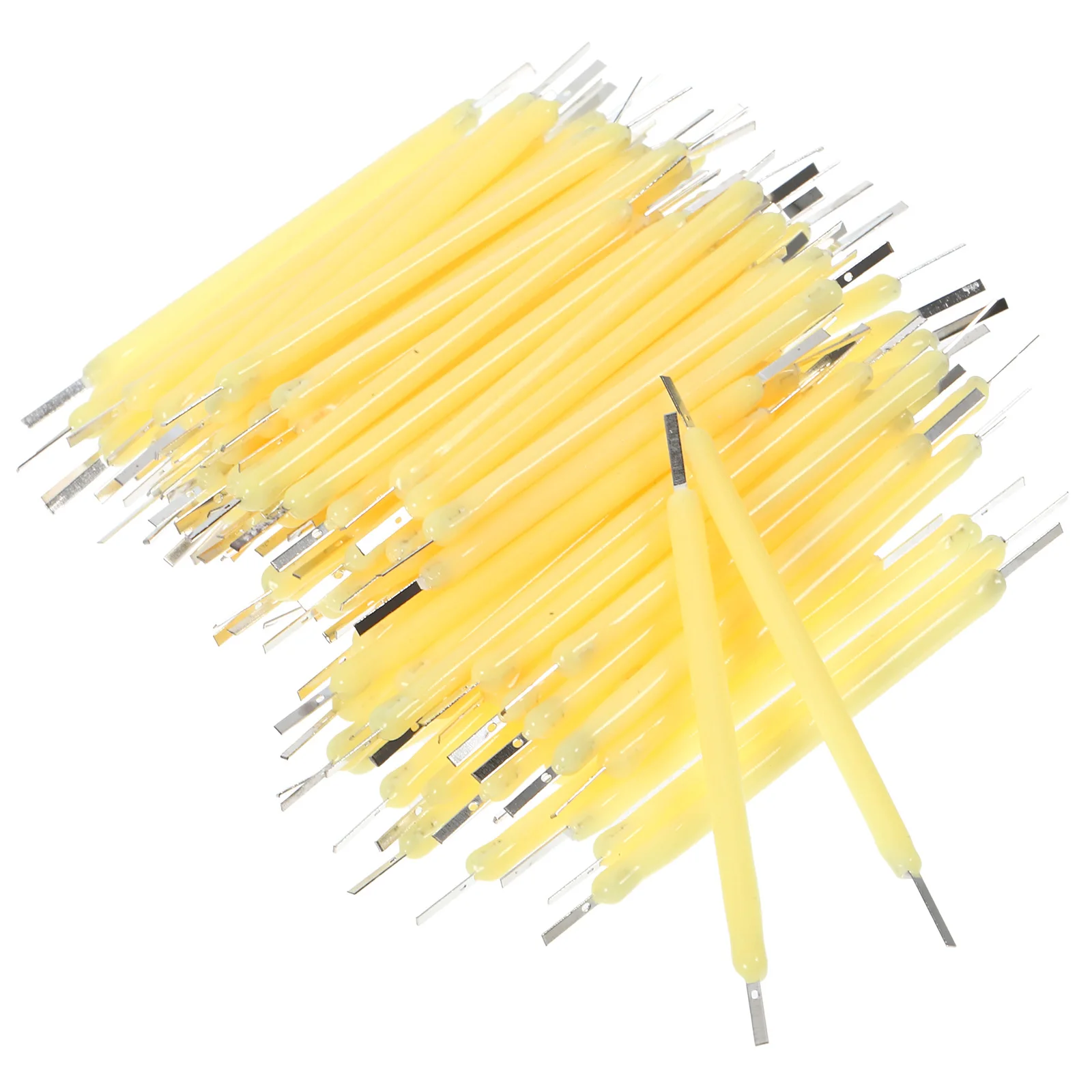 

100pcs LED Filament 3V 38mm 120mA 2200K Yellow Retro Bulb Light Accessories Warm Atmosphere Home Lighting Solution