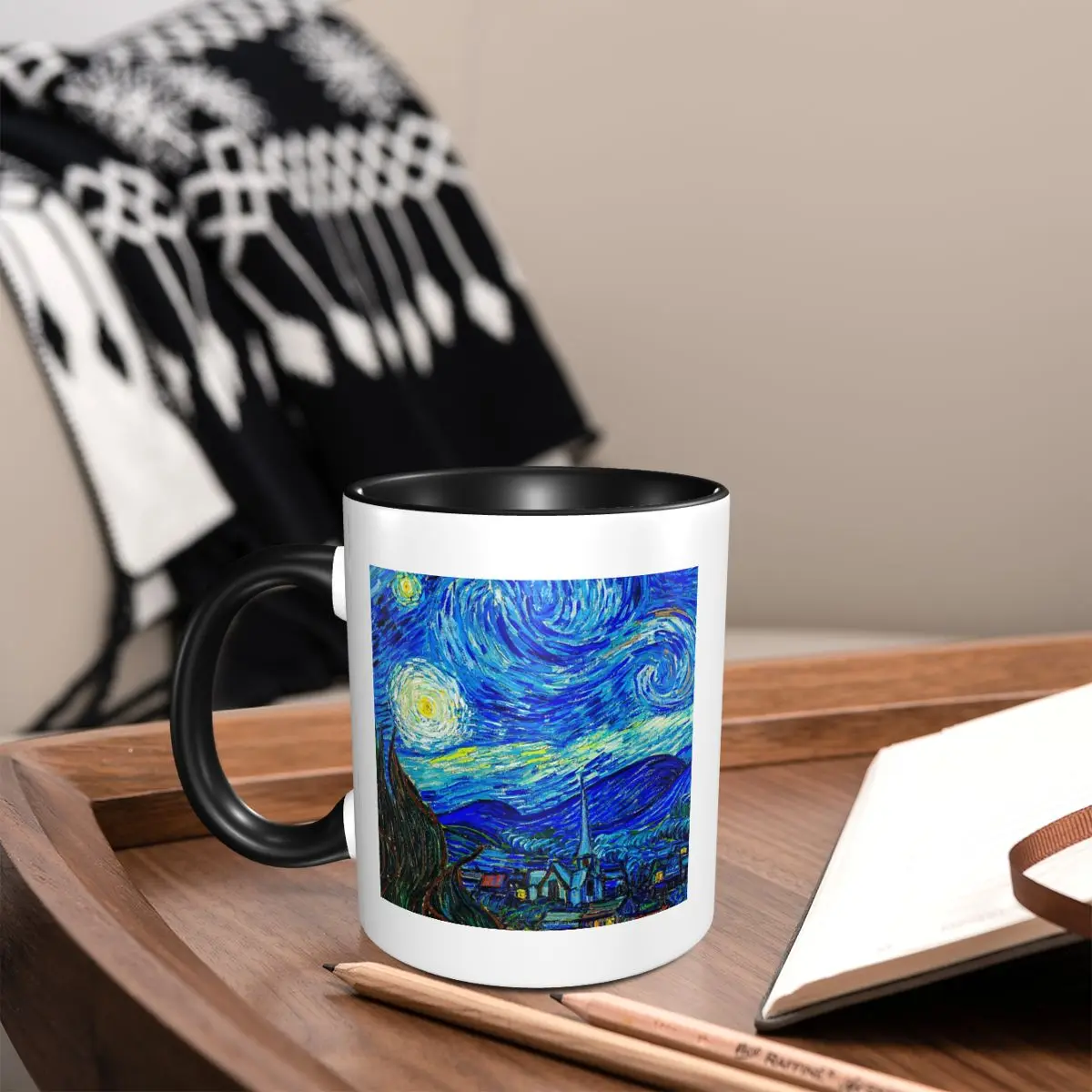 

Starlight Night Van Gogh Mug Funny Ceramic Coffee Cups Tea Mugs Milk Cup Drinkware Gifts for Woman Man