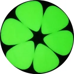 100Pcs Night Bright in Dark Guitar Picks, Luminous Plectrum Mediator, Blank without Any Printing