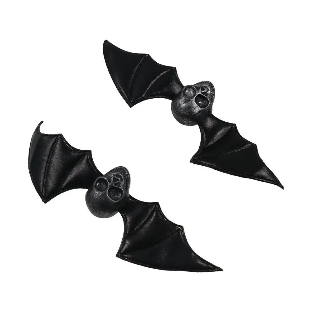 

Funny Halloween Bat Skull Hair Clip Devil Wing Halloween Hairpin Plastic Punk Devil Duckbill Clip Daily