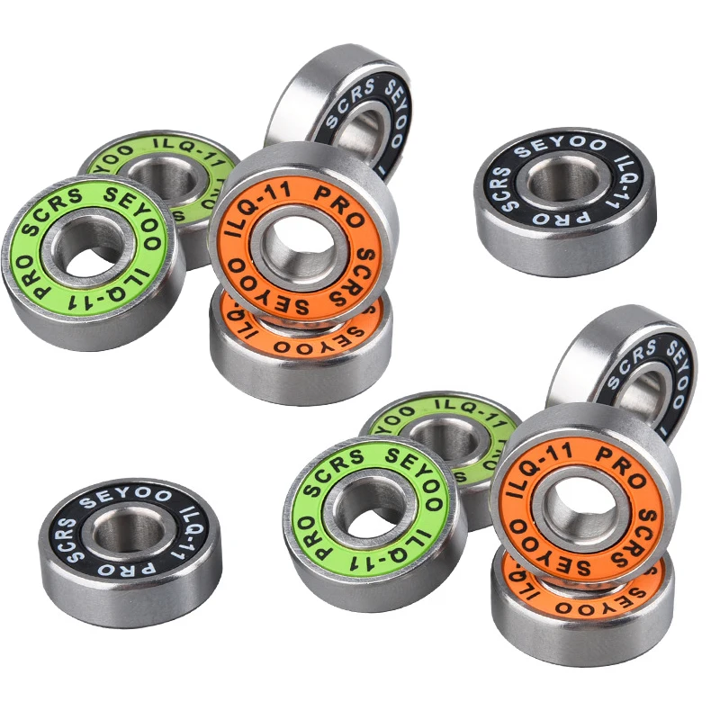 

16 шт./лот SKATING SEYOO ILQ-9 608zz миниатюрные шариковые радиальные шарикоподшипники для скейтборда обувь аксессуары Запчасти для скутера