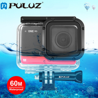 PULUZ 60m Underwater Depth Diving Case Waterproof Camera Housing for Insta360 One RS 4K Diving Case Cover