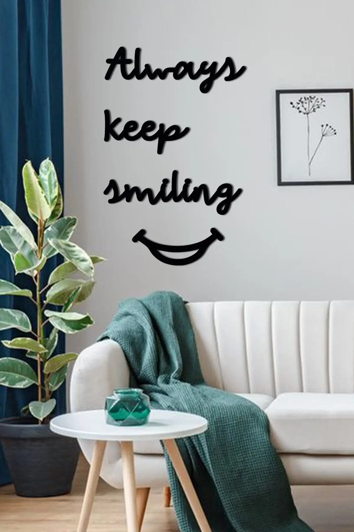 

2022 New Always Keep Smiling Decorative Graffiti Fun Decorative Graffiti Home Kitchen Living Room Ornaments and Decorations