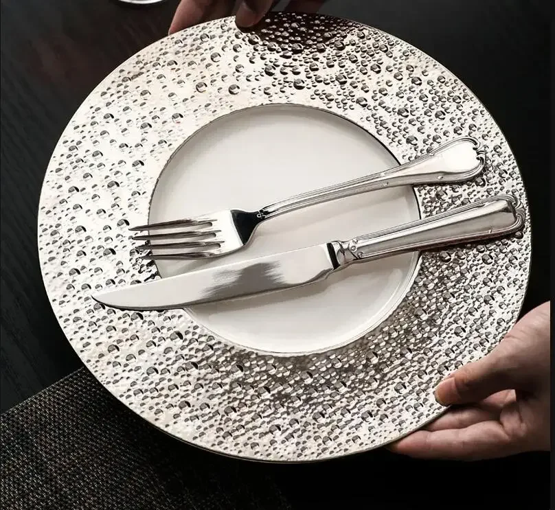 

Nordic Light Luxury Dinner Party Steak Plate Main Western Food Home Ceramic Breakfast Pasta Salad Tableware