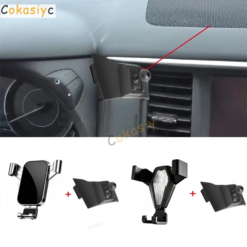 1Lot Plastic material For 2012-2021 Nissan Patrol Y62 Gravity Linkage Special Car Moblie Phone Holder Mount Support Bracket