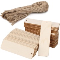 10pcs Blank Wooden Bead Bookmark Handmade Book Tabs Colored Labels Wooden Hanging Tags Unfinished Bookmarkers