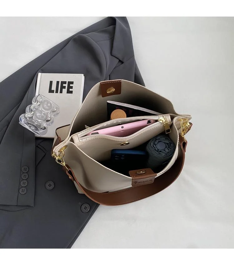 Large capacity for women in autumn winter, versatile 2023 new broadband crossbody bag, textured single shoulder mother_voghion.com