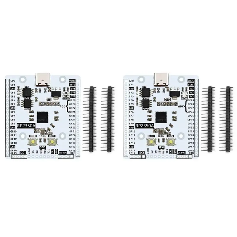 

2X плата для разработки Raspberry Pi Pico 2 RP2350A с RP2350-Linux PSRAM, подключением USB-C для продвинутых проектов
