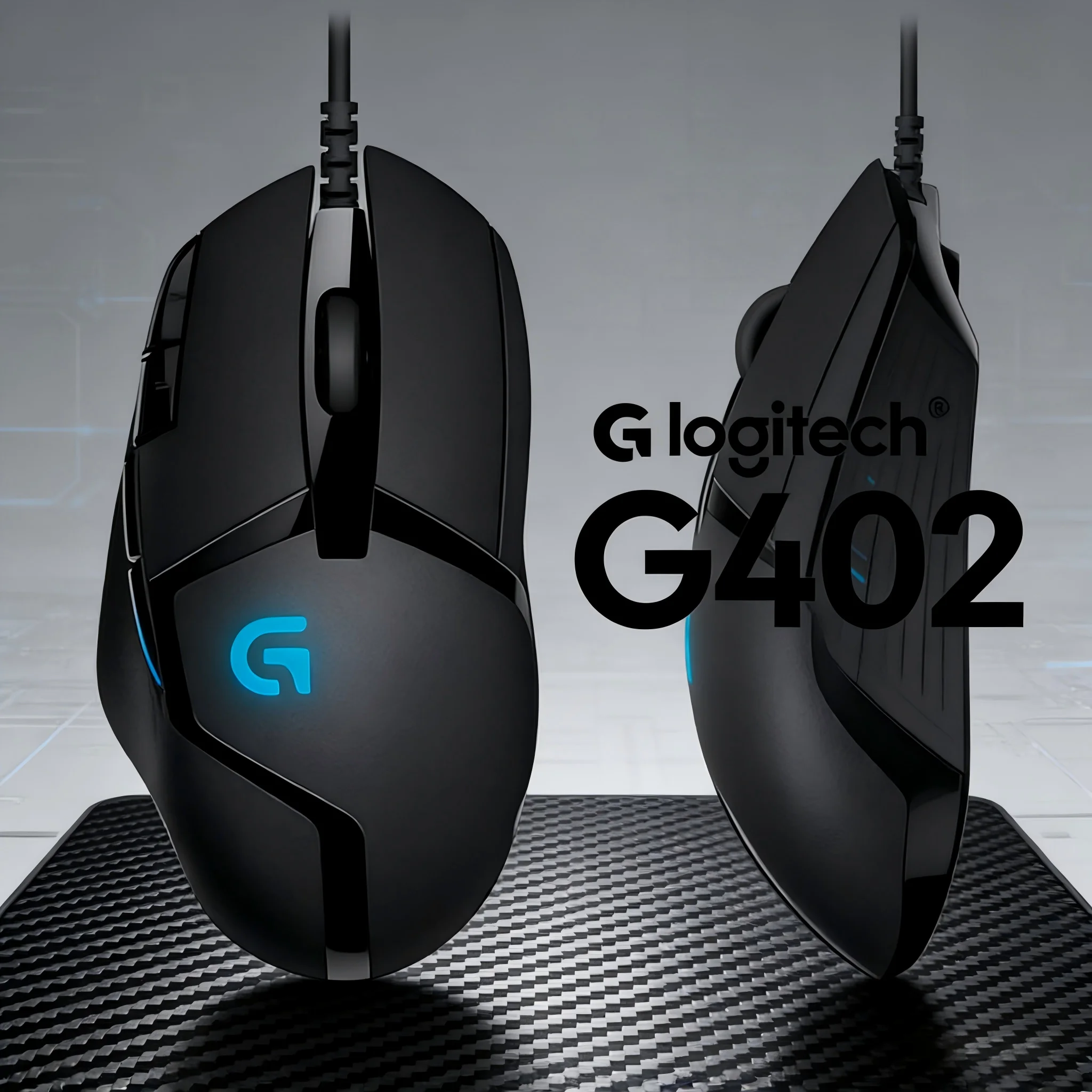 

Мышь Logitech G402 с регулируемым разрешением 4000 DPI, высокоскоростным отслеживанием и макропрограммированием для FPS
