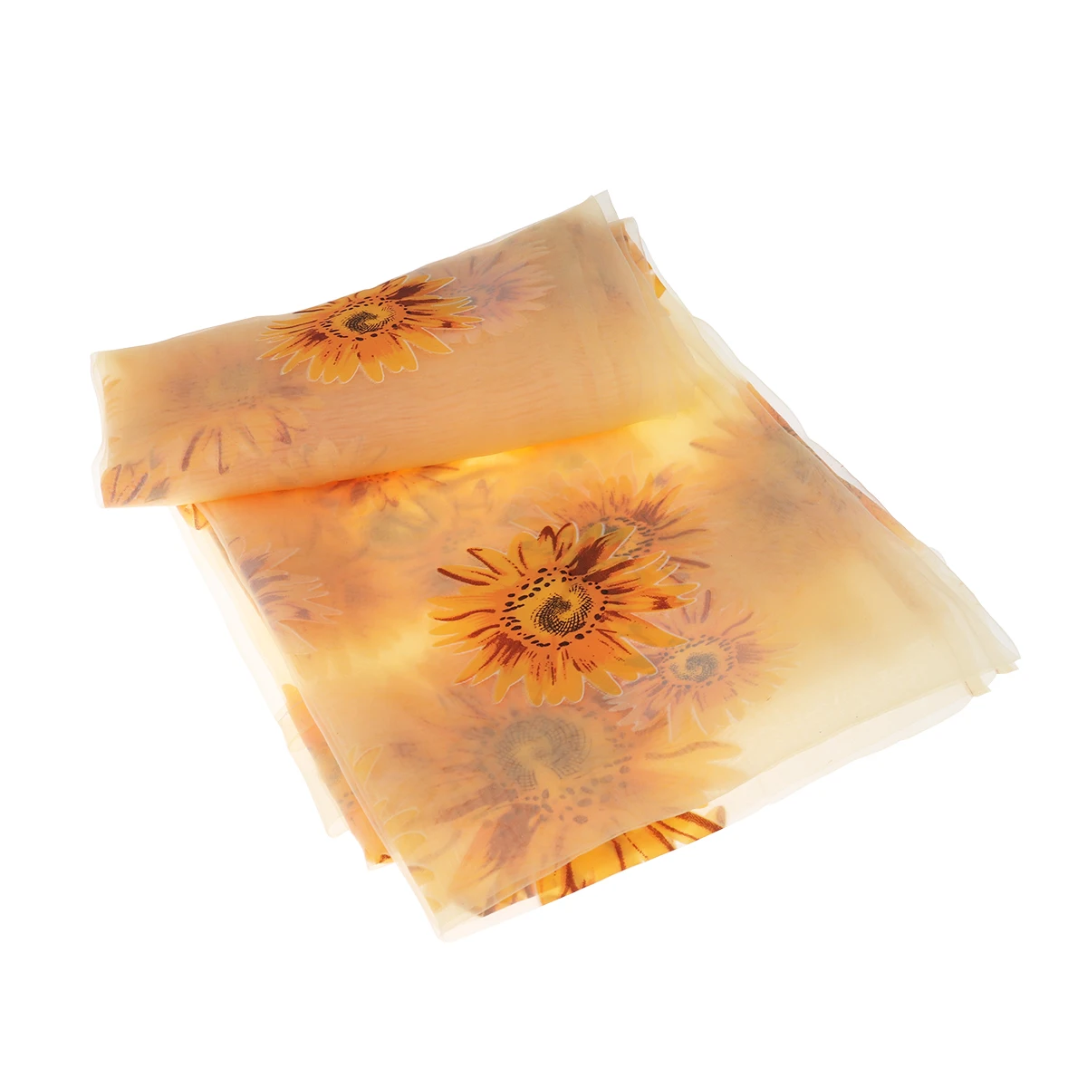 

Window Sheer Curtains Sunflower Print Premium Polyester Floral Design Light Filtering Privacy Screen for Bedroom Bathroom