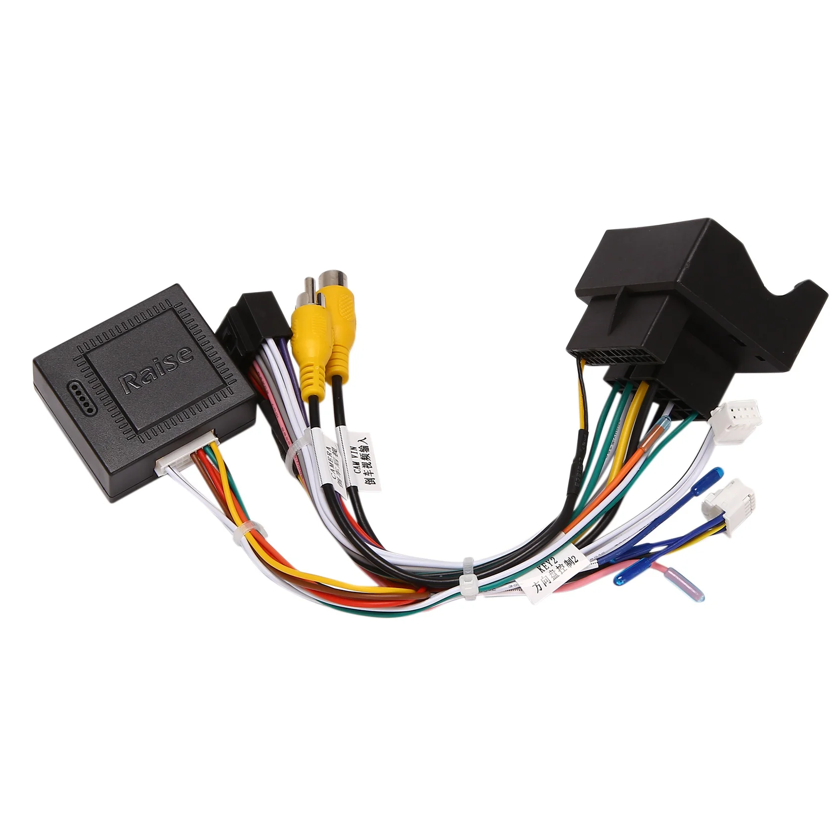 Adaptador de arnés de cableado de alimentación Android para coche, 16 Audio estéreo de pines, caja Canbus para Peugeot 3008/2008/ Citroen C4/C3 XR/C5/DS6