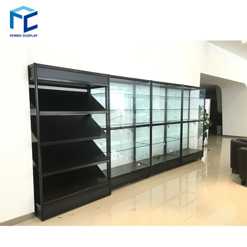 

2025customized. display cabinet glass showcase shelf cabinet products merchandise cosmetics display cabinet jewelry display