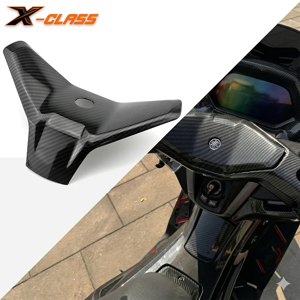 X-CLASS Motorcycle ABS Carbon Fiber Look Handlebar Decor Cover Trim For YAMAHA NMAX155 NMAX 155 V3 2025 2026 Turbo Tech MAX Neo