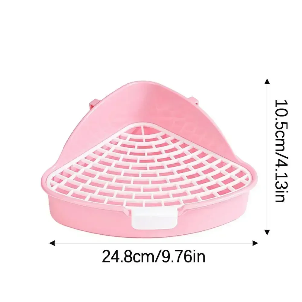 Triangle Animal Pet Cat Rat Rabbit Pee Potty Trainer Litter Tray Toilet Corner For Small Pet Guinea Pig Toilet Litter Box