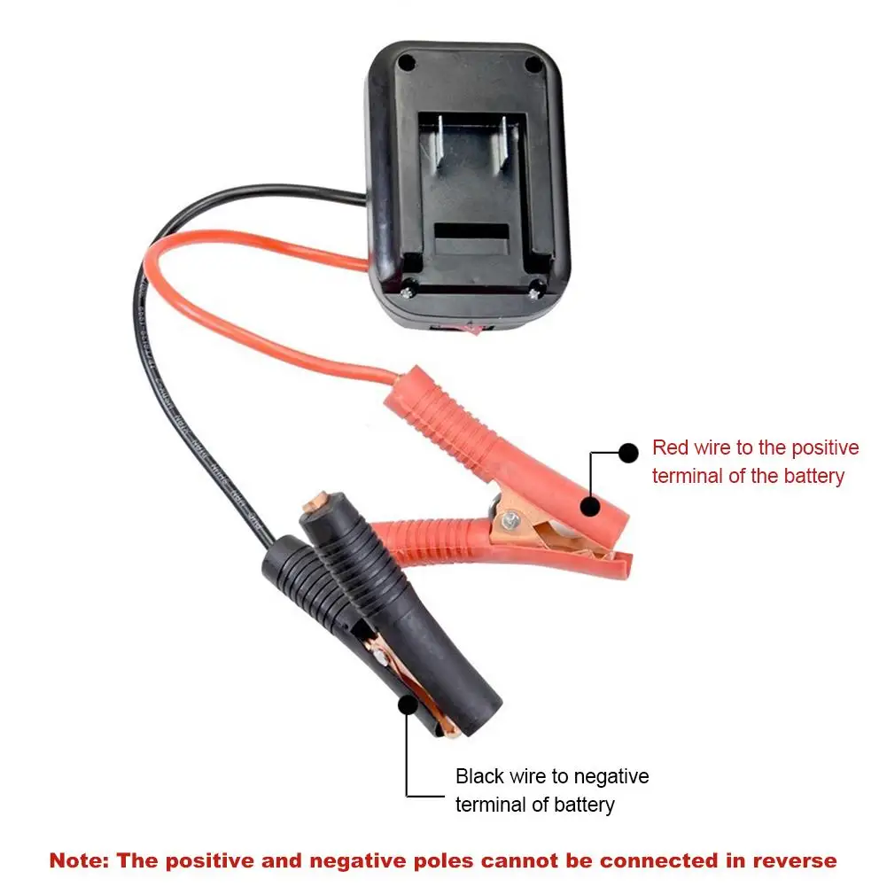 for Makita Car Lithium Battery Converter Charger Clip Auto Igniter Jump Starter  Booster Cable Adapter Emergency Power Tools