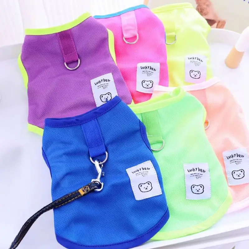 Summer Dog Vest Thin Dog Clothes for Small Dogs Breathable Puppy Vest Chihuahua French Bulldog Clothing Dog Accessories