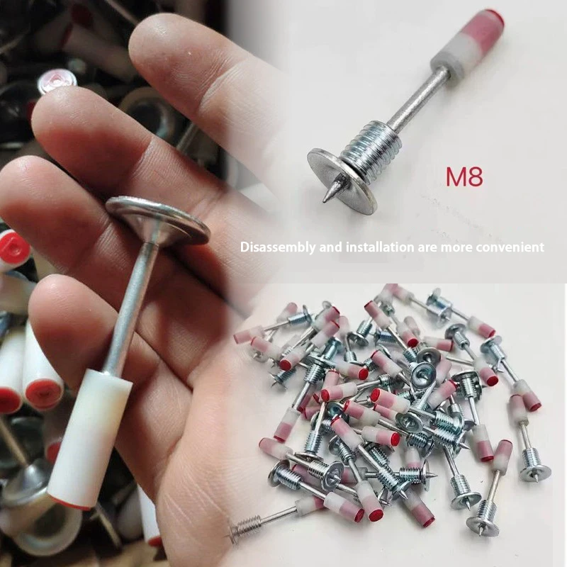 2024 New Dual Cannon Nail Thread Integrated Nail Integrated Cannon Nail M8 Thread Nail