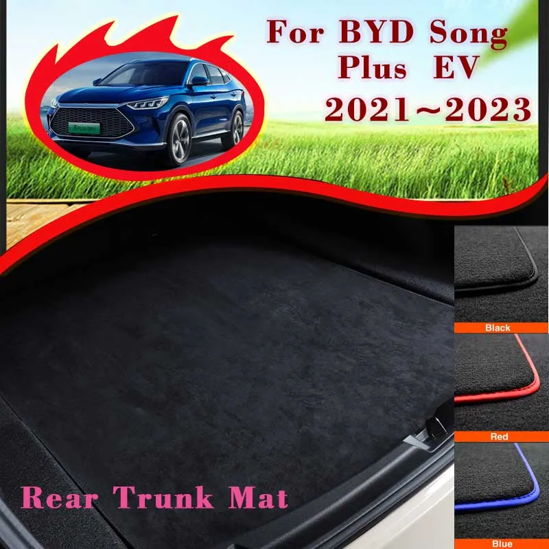 

Коврики для багажника для BYD Song Plus EV 2021 2022 2023, автомобильный коврик для багажника, поднос для багажника, напольный коврик для багажа, автомобильные аксессуары