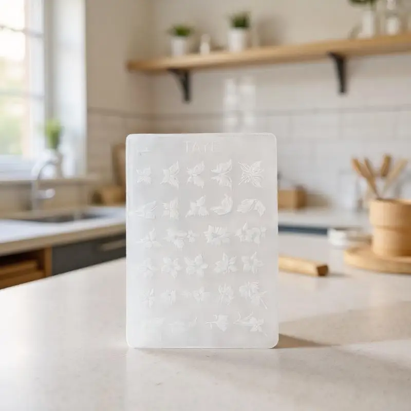 Butterfly Flower 3D Silicone Nail Mold - DIY Vintage Floral Frame, Transparent Relief Template For Nail Art Tools