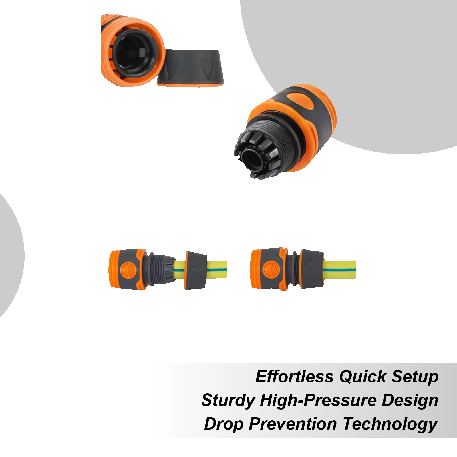 

Hose Sprayer Spray Nozzles For Garden Hose 8 Adjustable Spray Patterns High Pressure Irrigation Attachment Head For Car Wash