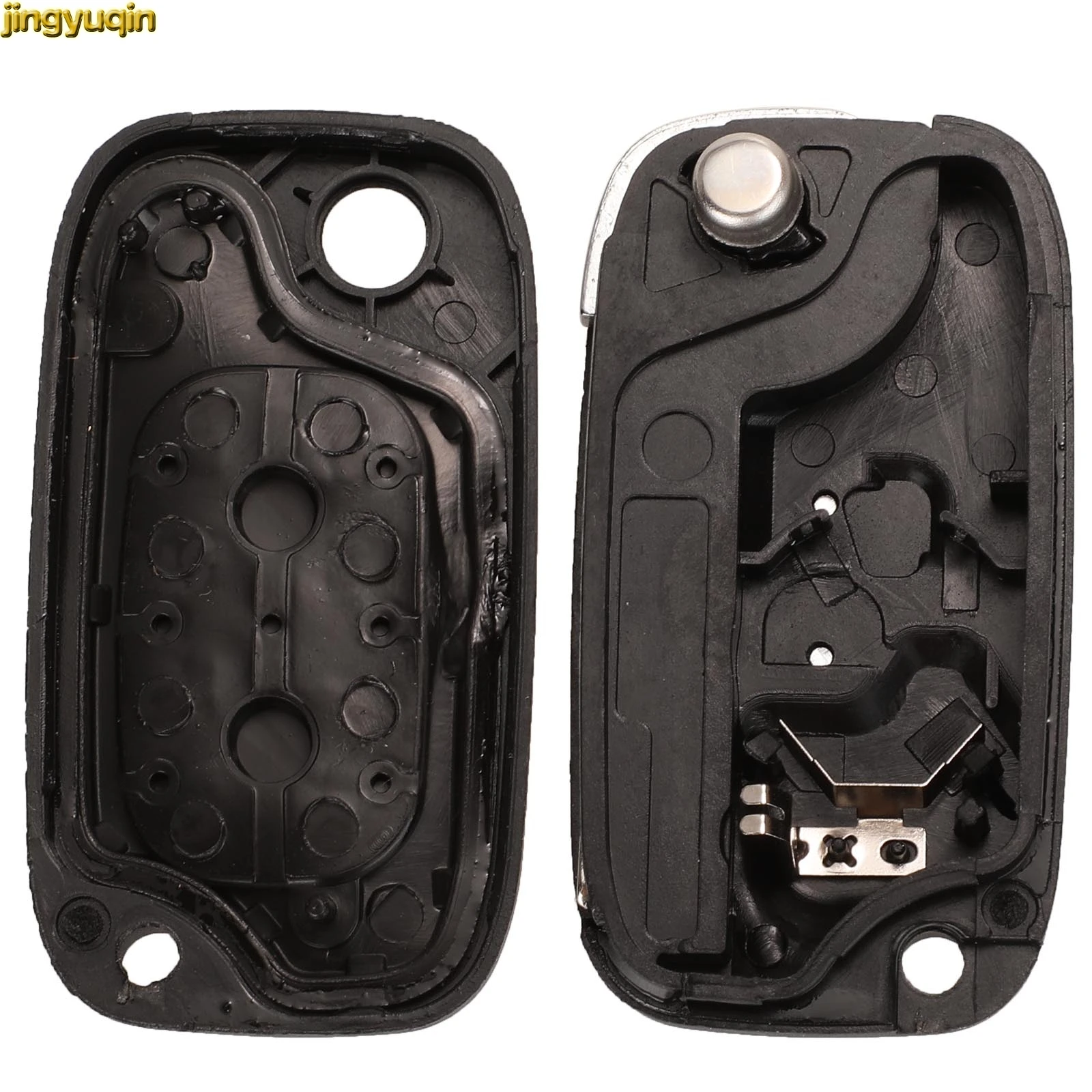 Jingyuqin FSK 433 МГц ID46 PCF7946/7947 модифицированный для Renault Clio 3 Megane 3 Kangoo Modus 2/3 BTN откидной дистанционный Автомобильный ключ сигнализации