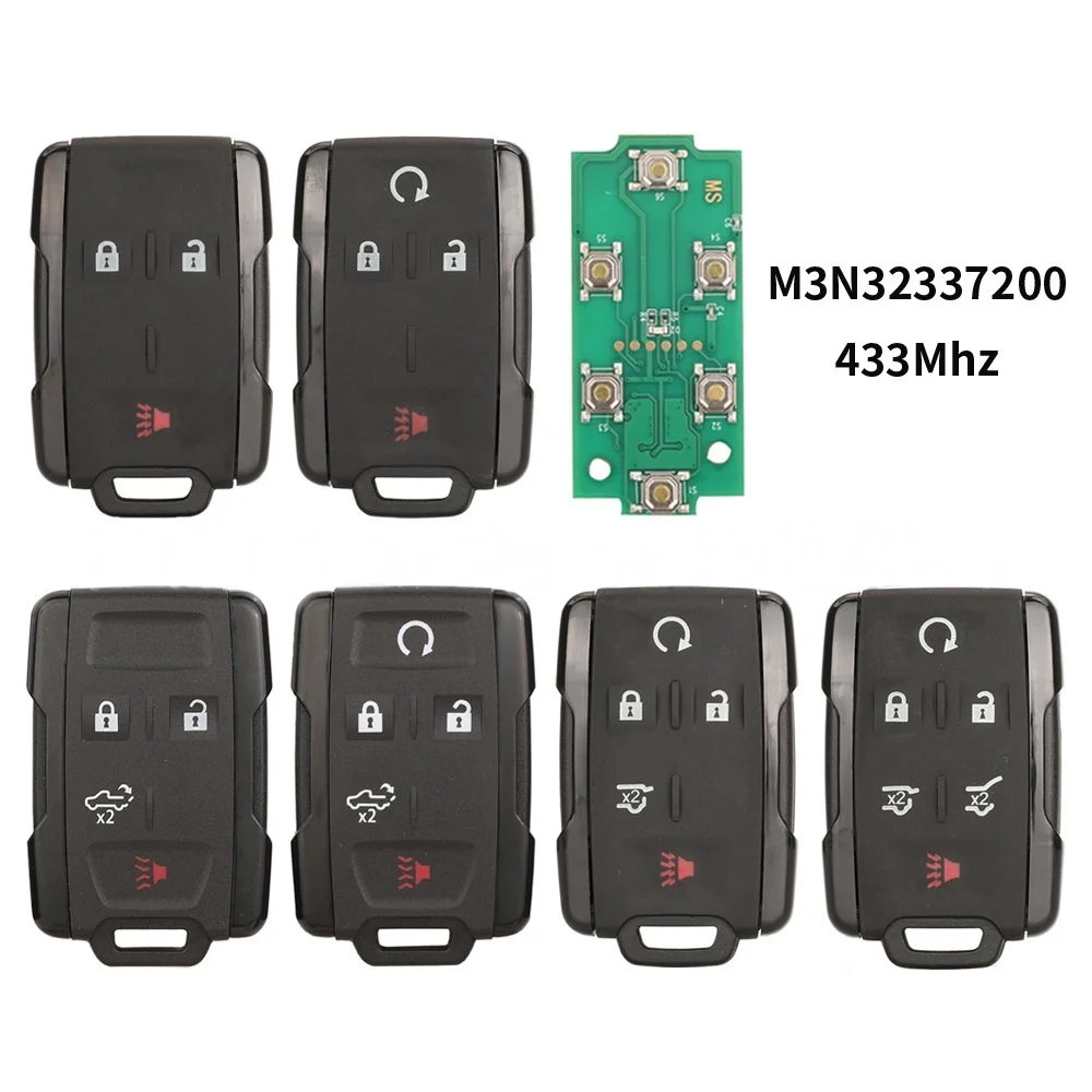 

Suitable for GMC Chevrolet 3/4/5/6 button split remote control car key 433 frequency M3N32337200