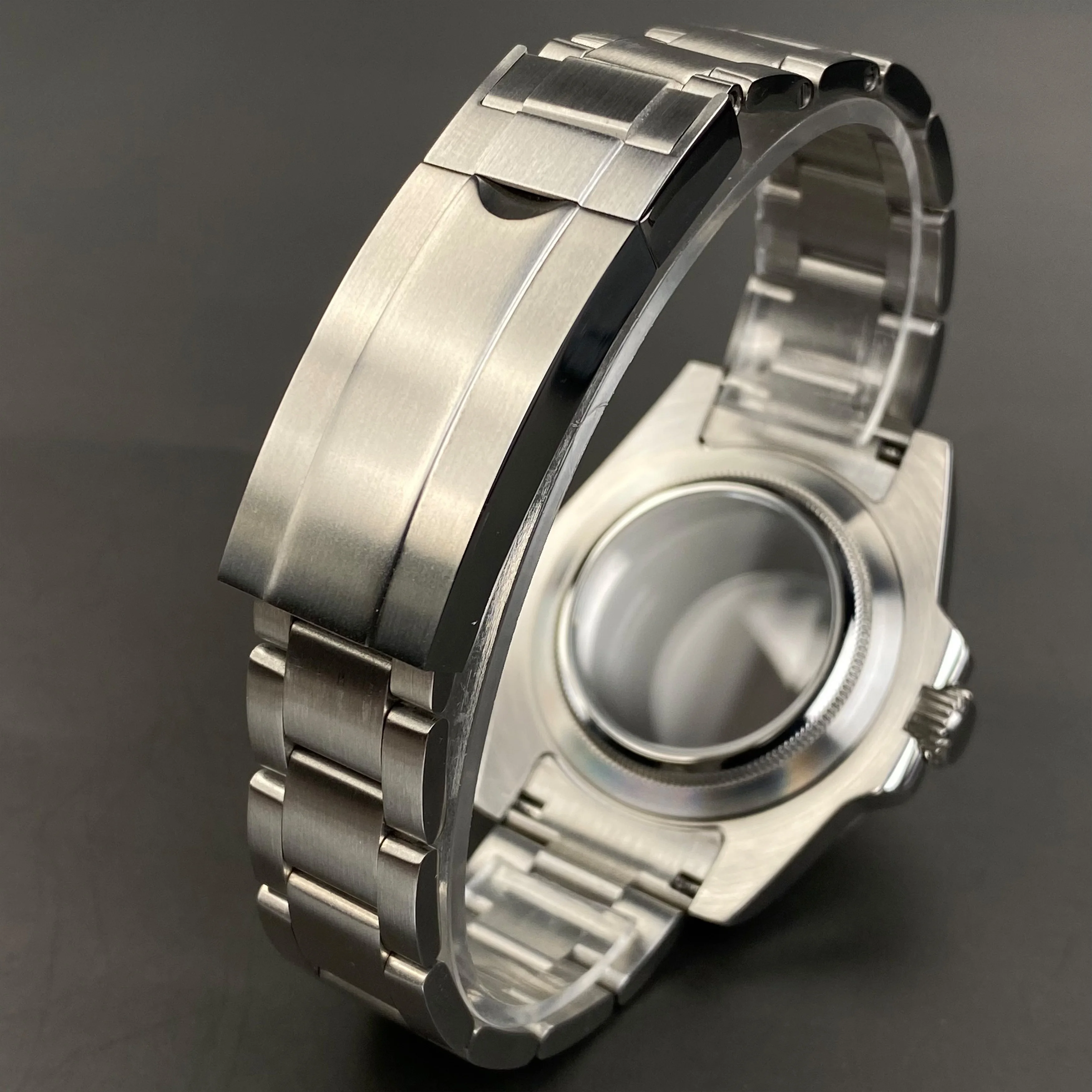 NH35 時計ケース 40 ミリメートルサファイアクリスタルステンレス鋼 120 クリックケース NH35 NH36 NH38 ムーブメントアクセサリー 28.5 ミリメートル nh35 ダイヤル