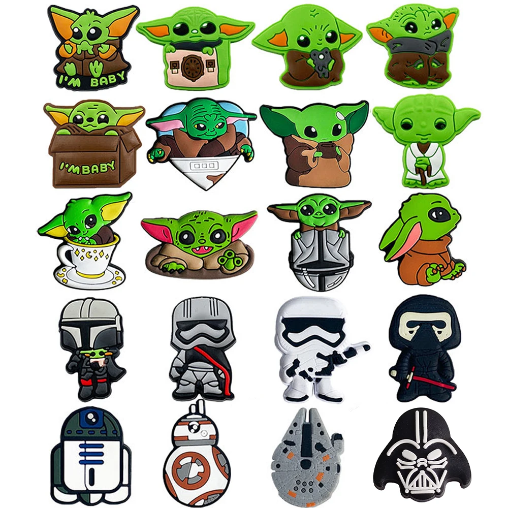 13-55Pcs Hot Toys Star Wars Shoe Charms For Slides Clog Sandals Shoes Decorations Accessories For Christmas Birthday Gifts - view 2