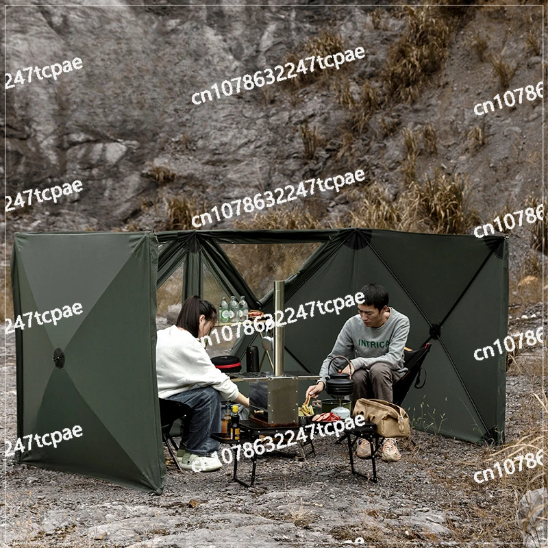 Outdoor camping to keep out the cold, camping screen, windproof and warm, windshield, picnic, windshield, fence