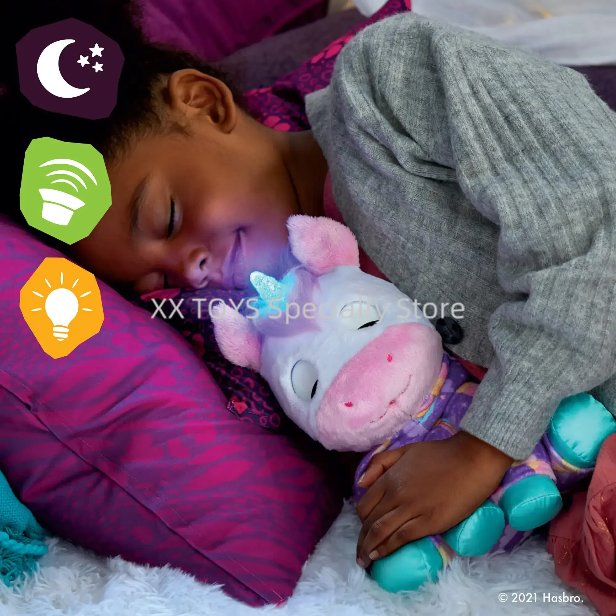 FurReal Lil' Wilds Lolly le léopard en peluche jouet doux Jammiecorn licorne interactif électronique animal de compagnie en peluche jouet pour filles cadeaux